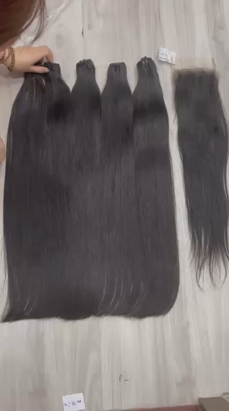 F3DUP Laos Straight Hair Bundles